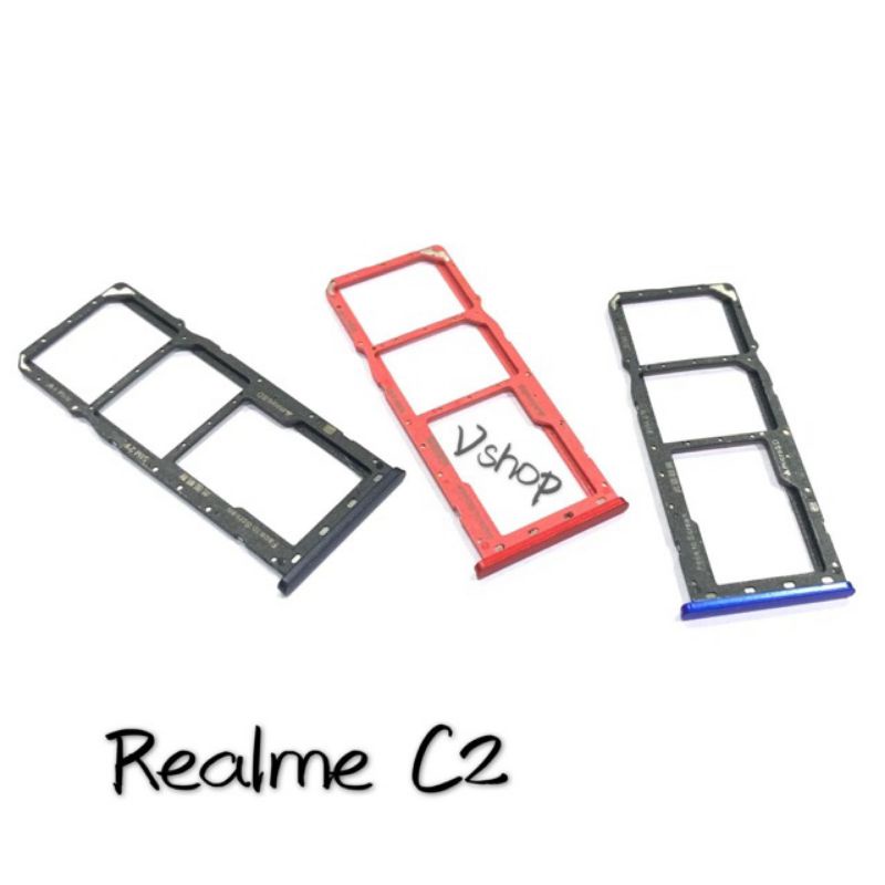 Simtray Simlock Slot kartu Tempat Sim Realme C2 Original