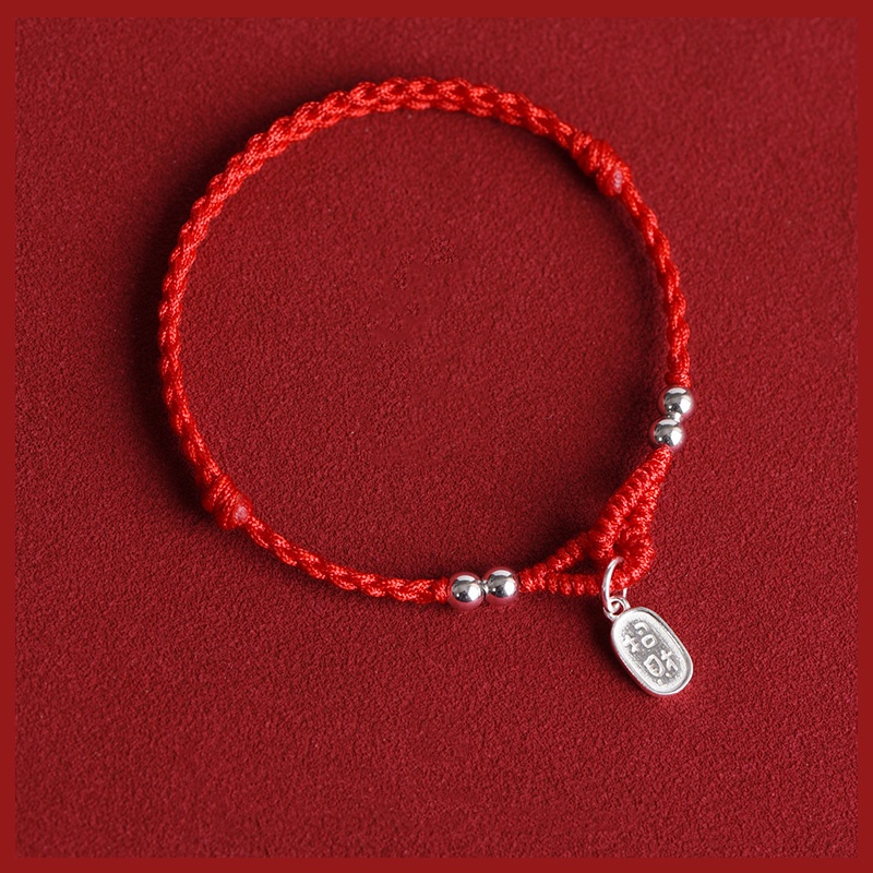 Gelang Tali Merah Bahan S925 Silver Untuk Wanita