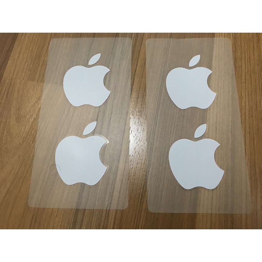 Stiker Logo Apple Sticker Original from Original box Macbook / iPhone ( 1 lembar 2 logo  )