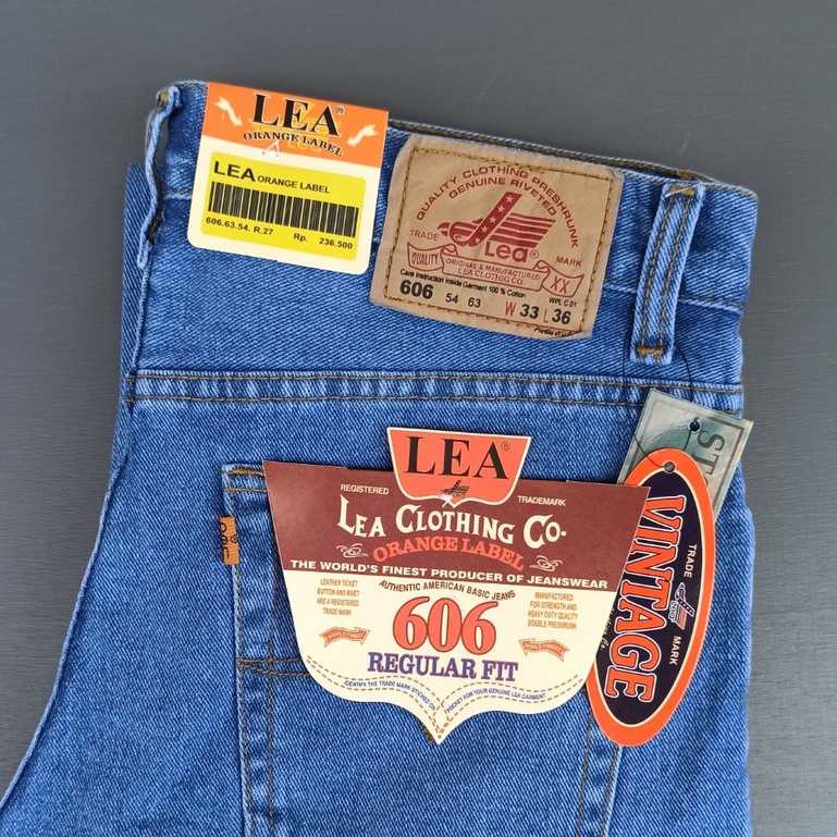 CELANA JEANS PRIA LEA STANDAR REGULER PREMIUM 28 sampai 38 bisa COD Hitam garment, Biru muda, Biru