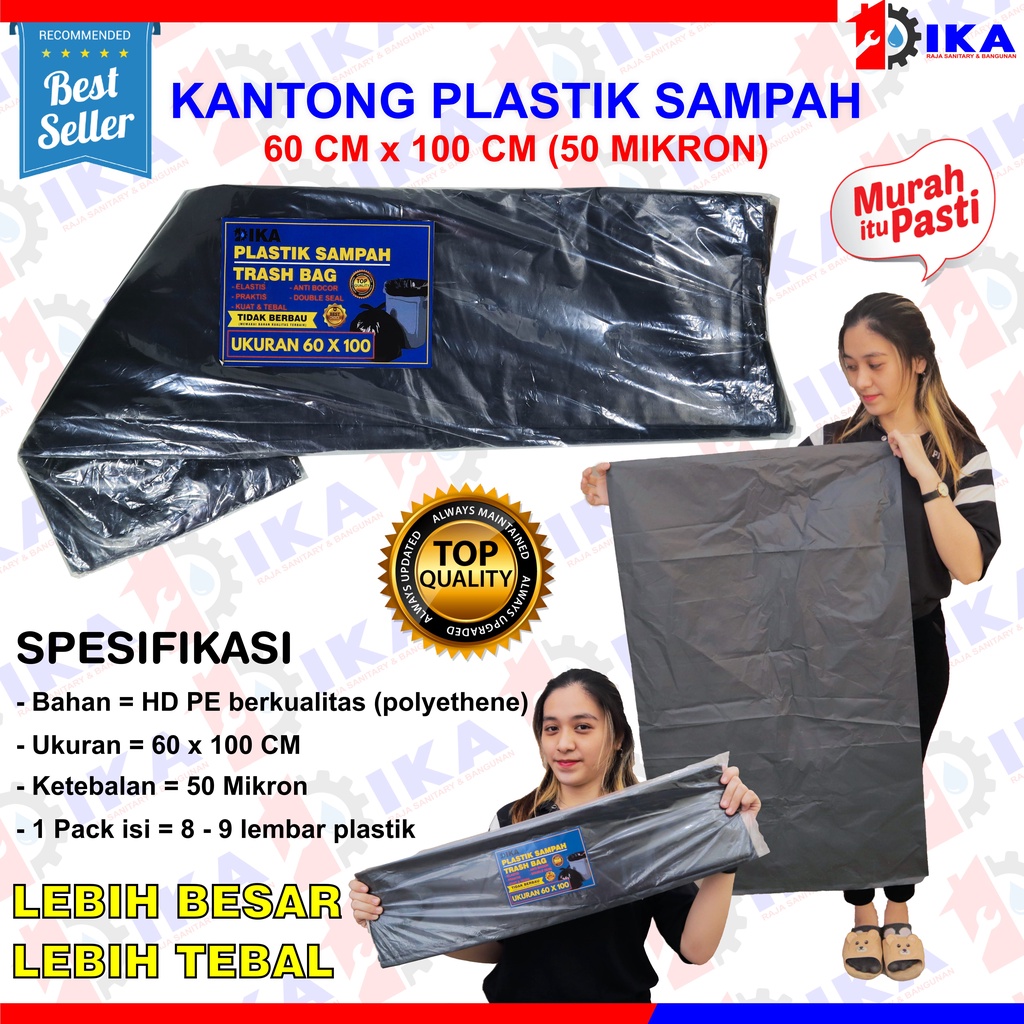 ( Ready Stock / harga 1 pack) HD sampah | Kantong Plastik Sampah Hitam - Trash Bag/Trashbag - Tempat Sampah Plastik kantong plastik sampah trash bag hitam 60 x 100 / 90 x 120 jumbo kuat anti bau