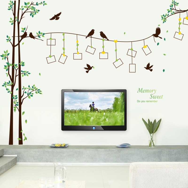 (TXXL) RELIZA WALLSTICKER / STIKER DINDING POHON BINGKAI FOTO TREE FRAME SK2007