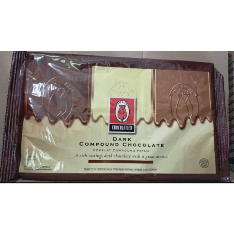 

TULIP DARK COMPOUND CHOCOLATE 1KG - DARK CHOCOLATE TULIP.