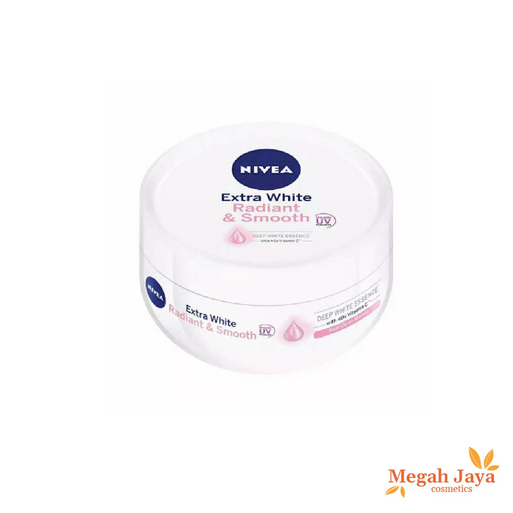 NIVEA EXTRA WHITE RADIANT &amp; SMOOTH CREAM 50ML &amp; 100 ML @MJ