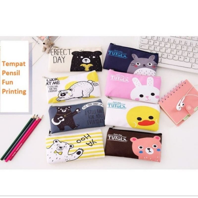 

TEMPAT PENSIL TEMPAT PENSIL FUN PRINTING POUCH ALAT TULIS