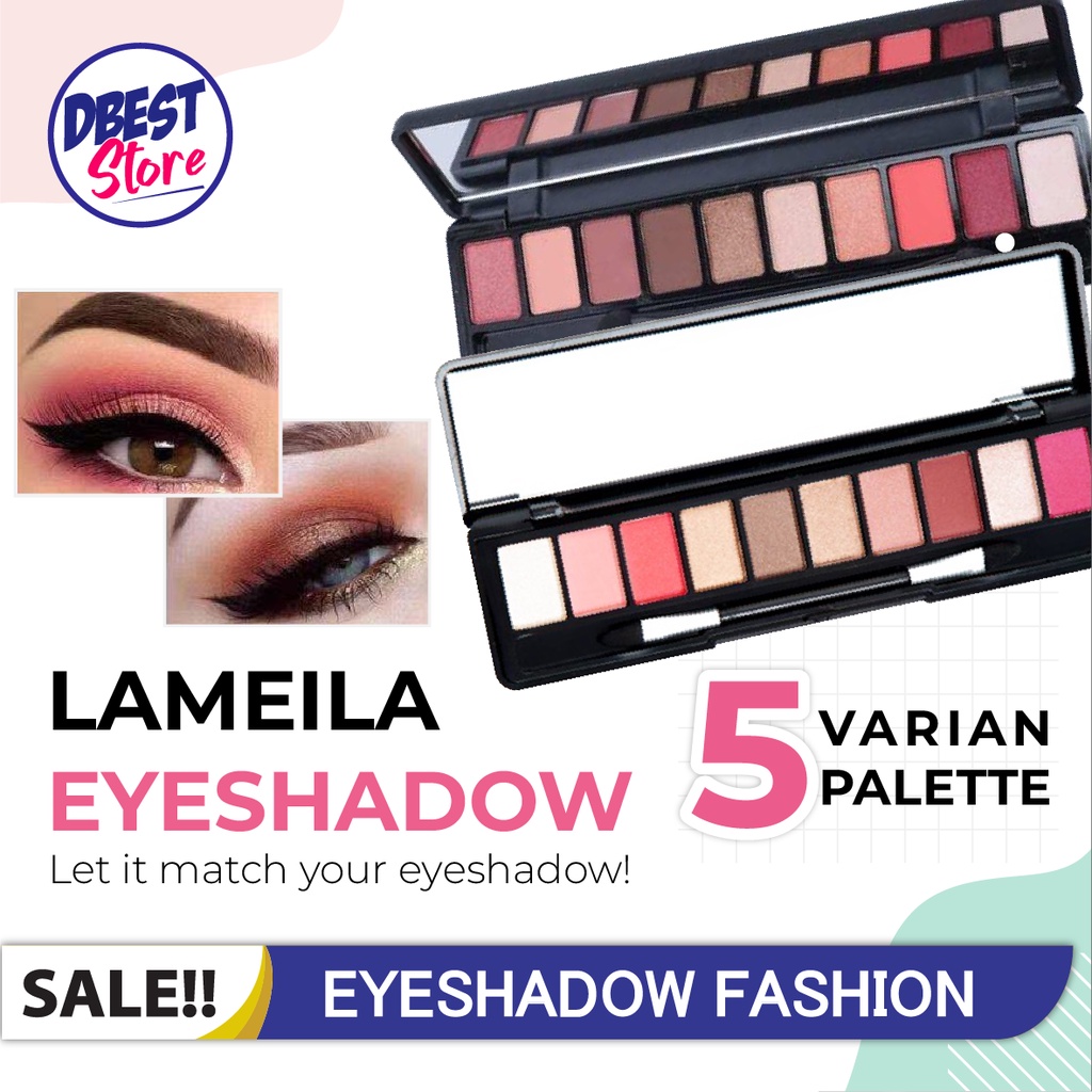 LAMEILA Eyeshadow 9999 Fashion Matte Pallet Makeup 10 warna