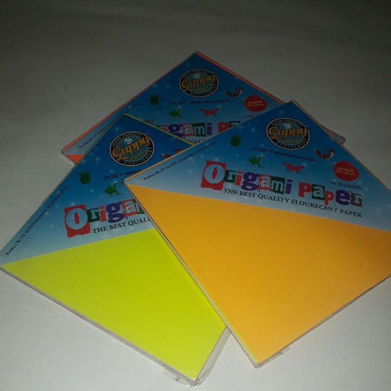 

Origami paper / kertas lipat 20 x20 isi 50 lbr