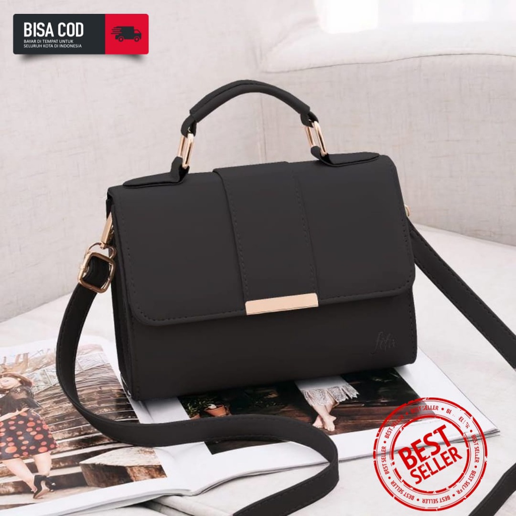 Tas Selempang Wanita Import Terbaru Tiga Warna Semi Kulit 8799 | tas wanita