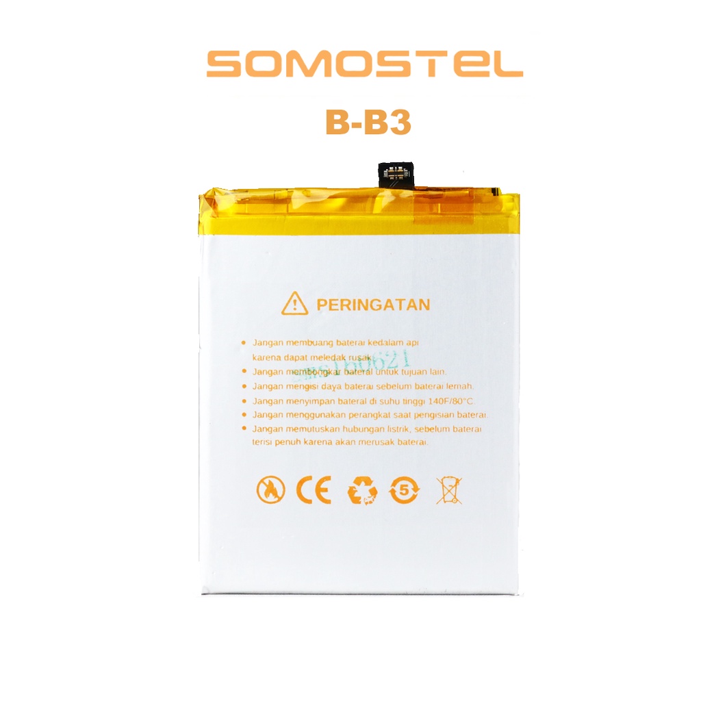 Somostel - B-B3 / B-B7 Vivo V5 Plus / X9 Batre Batrai Baterai