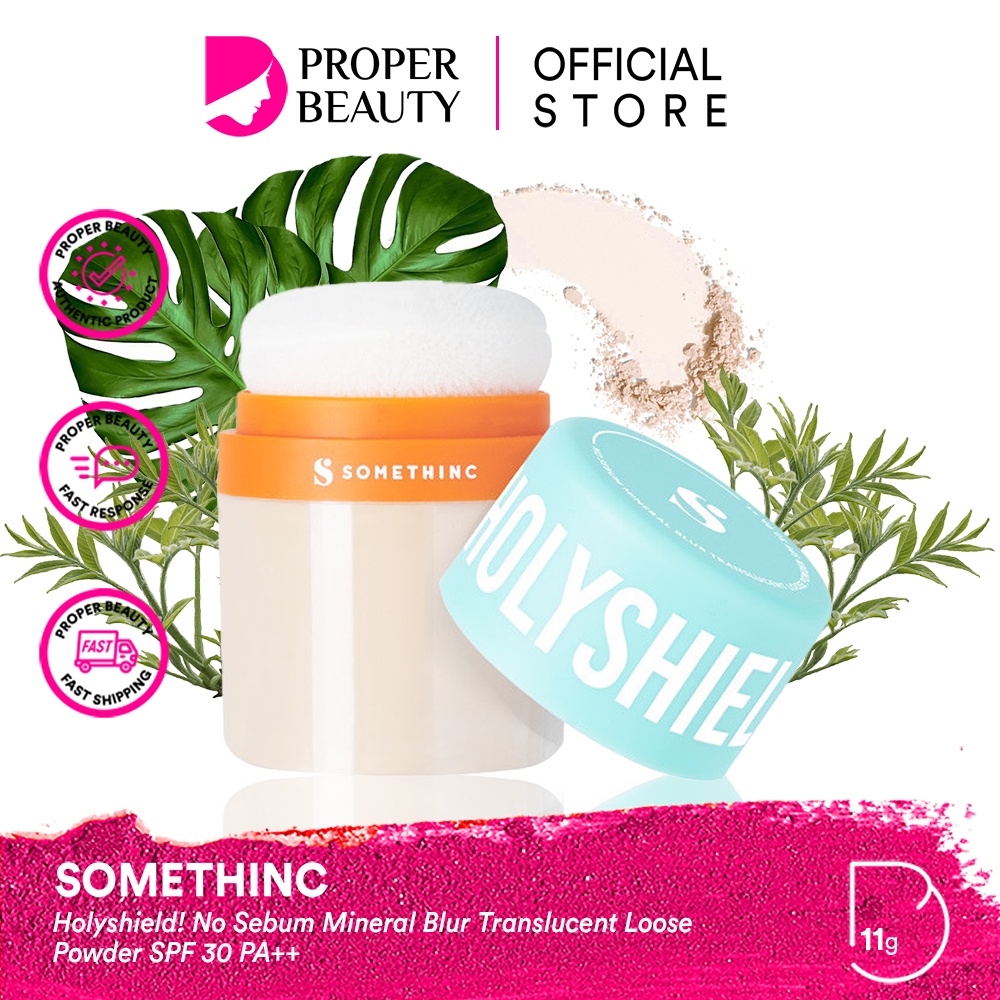 SOMETHINC Holyshield No Sebum Mineral Blur Translucent Loose Powder SPF 30 PA++ Indonesia / Sun Care