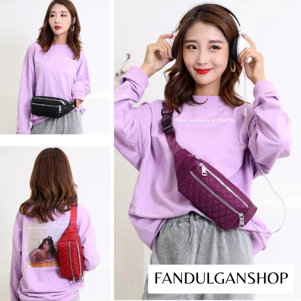 SPESIAL PROMO 10.10 - TAS SELEMPANG WANITA KECIL DENGAN MODEL WAIST BAG BUAYA/CROCODILE UNTUK PRIA / WANITA BEROLAHRAGA ATAU TRAVELING | TAS SELEMPANG PRIA | TAS SELEMPANG WANITA | TAS HITAM | TAS MERAH | TAS MAROON | TAS BIRU NAVY