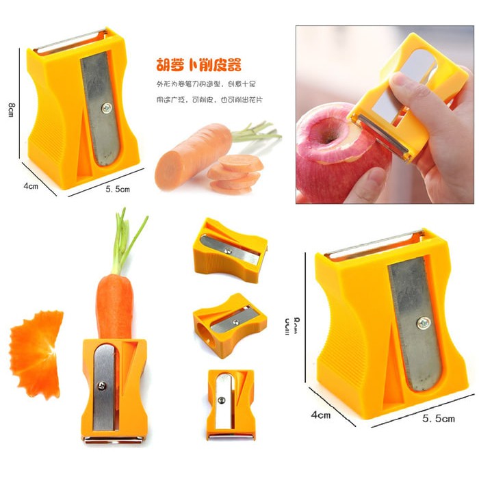 

TERMURAH [ BIG PROMO ] Apple and Carrot Peeler Berbentuk Pengasah Pensil
