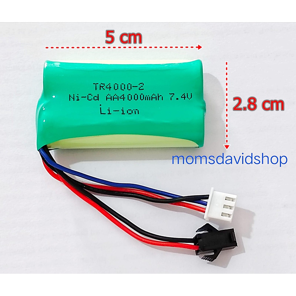Baterai Li ion 7.4V 4000mah baterai rc WPL D12 dan MN D90 dll
