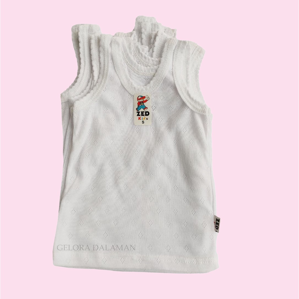 6Pc Singlet Anak Usia 0-15 Tahun Kaos Dalam Putih Anak Laki-laki Dan Perempuan