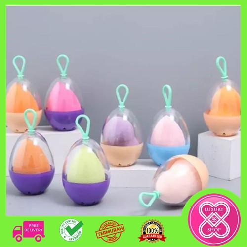 Spons + Holder Telur Beauty Blender 2 in 1 / Spons Holder Set