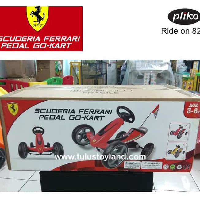 scuderia ferrari pedal go kart