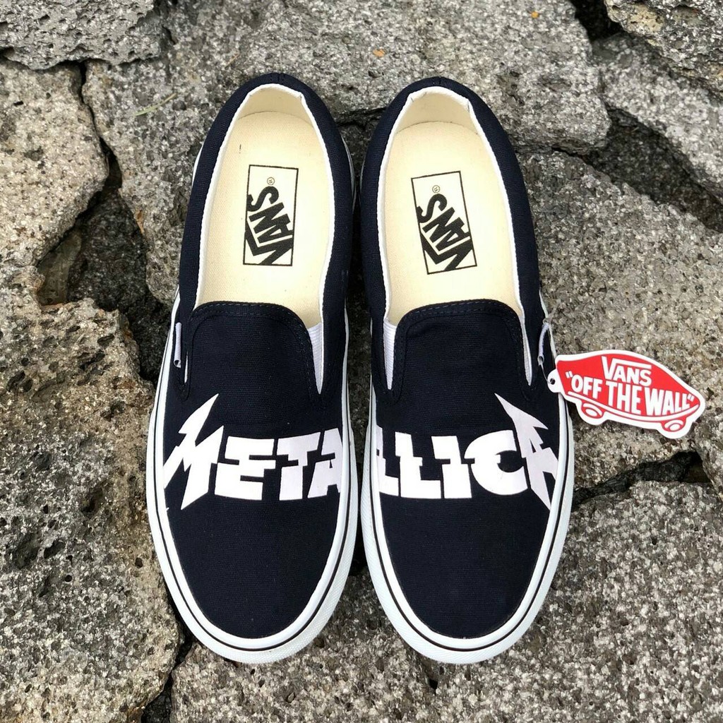 vans slip on metallica