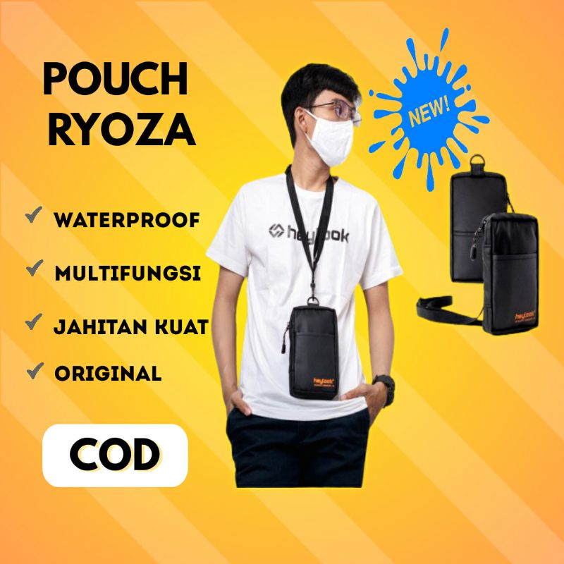 Tas Gantung Leher ID Card Holder Dompet Hp Dan Uang Wallet Wanita Pocket Bag Pria