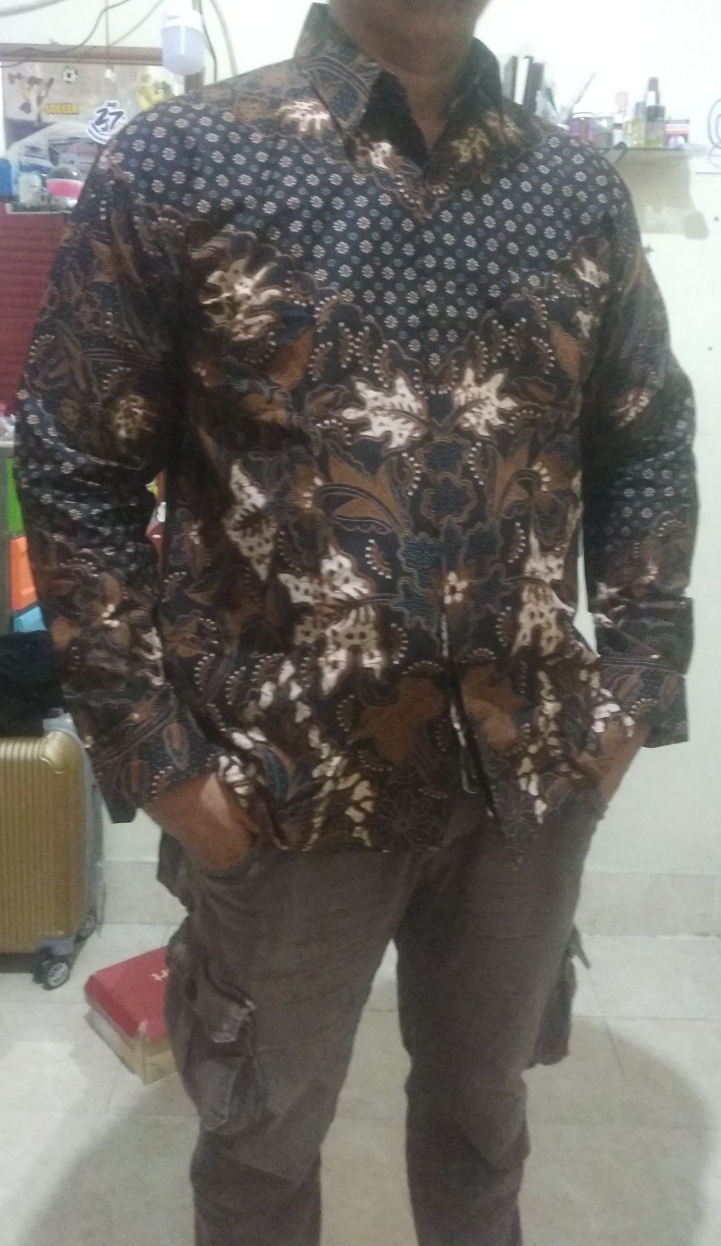 Kemeja Batik Perwira Full Furing Katun Halus Ori Solo