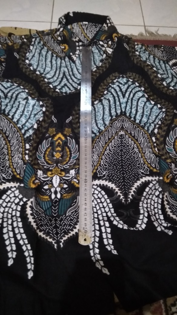 Size M. L. Xl. 2l.3l.4l  .. Bswart Batik Hrb026 Kenongo Hem Pendek Padi Pekalongan M