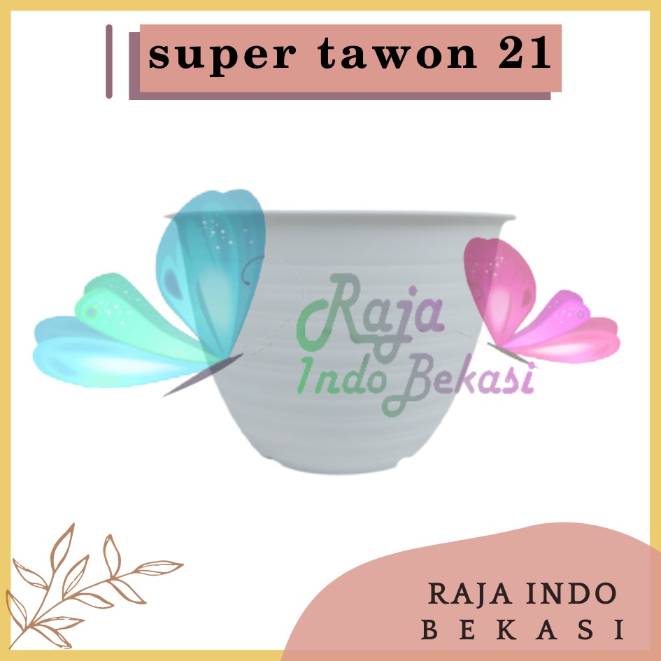 Pot Super Tawon 21 Putih Garden Of Love Pot Tawon Putih Pot Tawon Pirus 18 20 24 25 - Pot Tawon 21 Cm Tebal