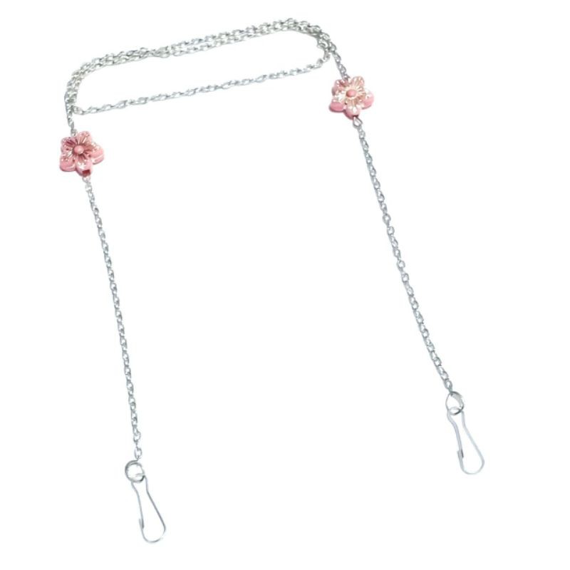 Kalung Gantungan Masker Strap Hanging Mask Korean Flower Charm Series Korea Bunga Rantai Multifungsi