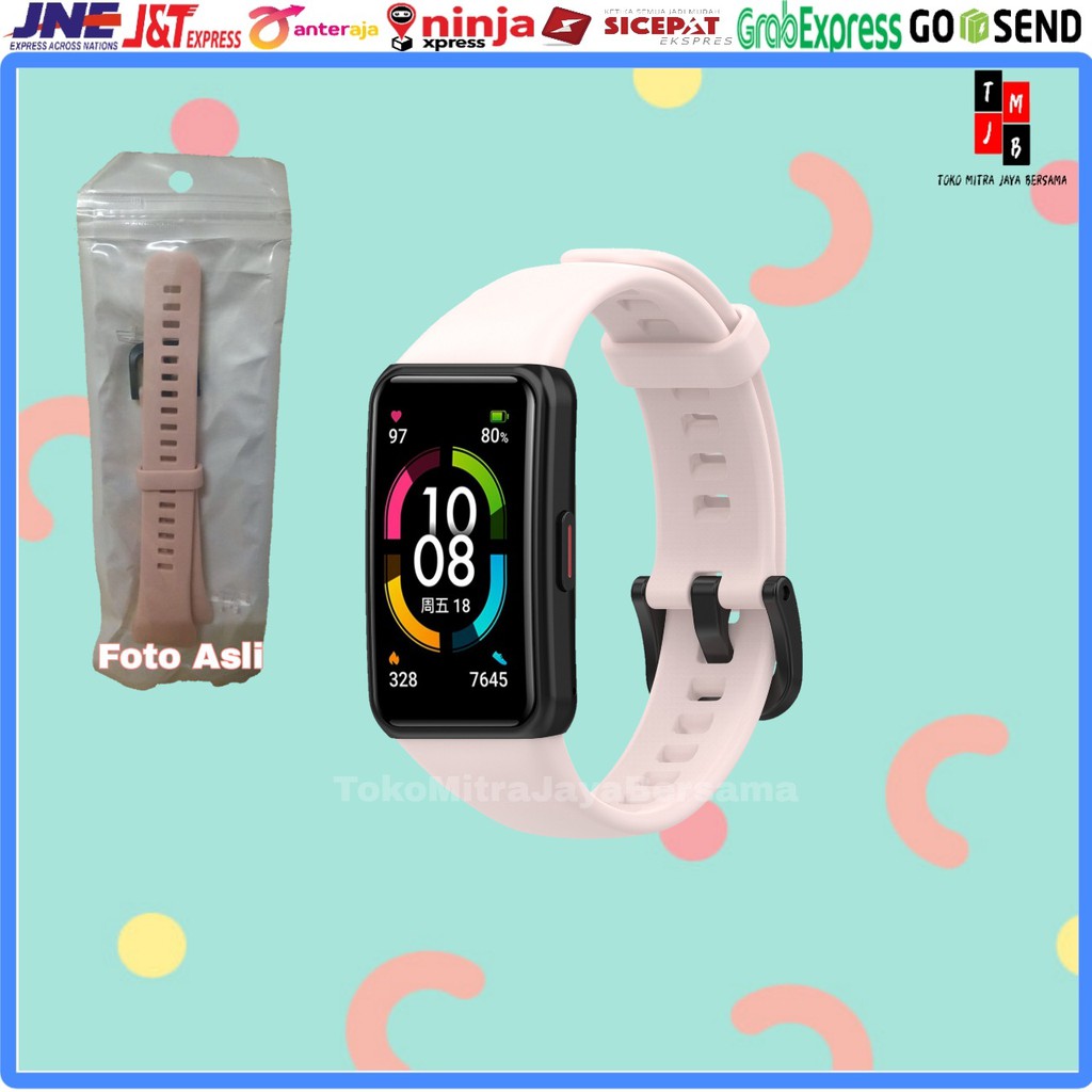 STRAP SILIKON GELANG TALI RUBBER SILICONE HUAWEI HONOR BAND 6