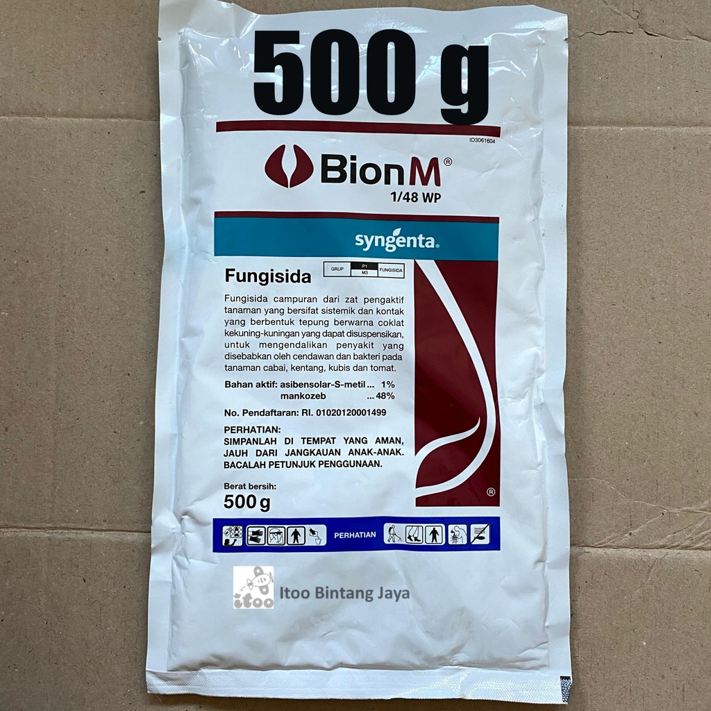 Fungisida Sistemik Mankozeb 80% Bion M BionM 500 Gram