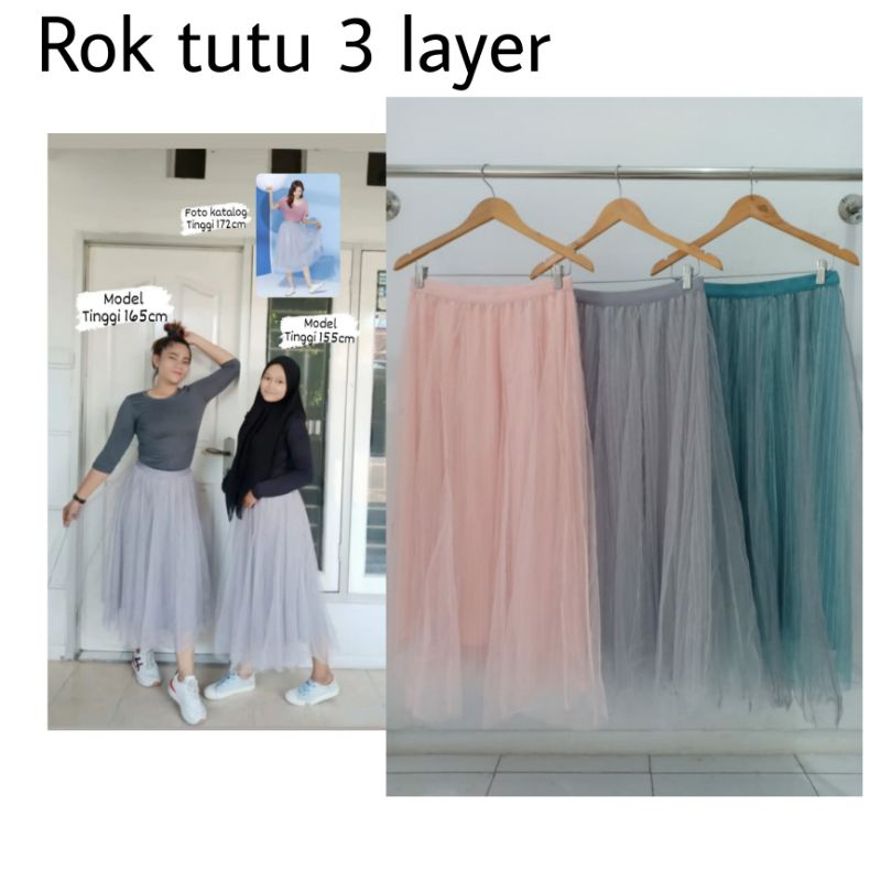 Rok Tutu 3 layer Lapiaf