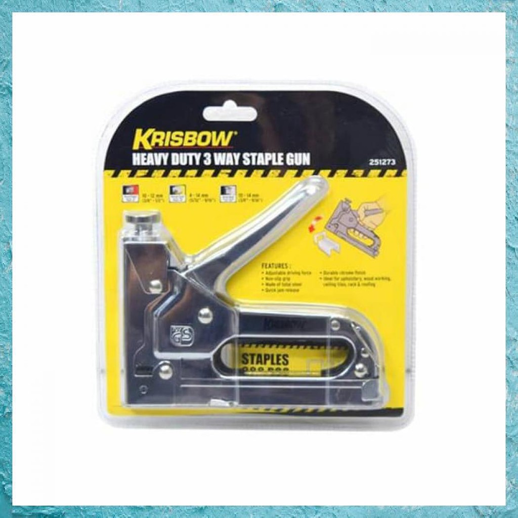 

3 IN 1 STAPLE STAPEL STRAPLES STAPLES STREPLES NAIL PAKU TEMBAK GUN