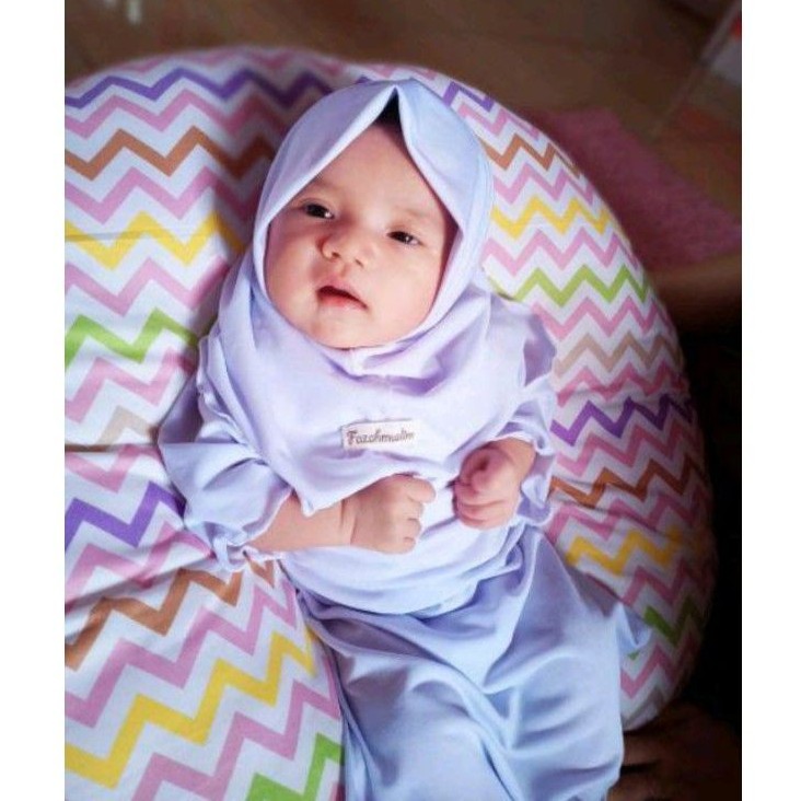 Gamis bayi newborn putih polos aqiqah akikah anak perempuan