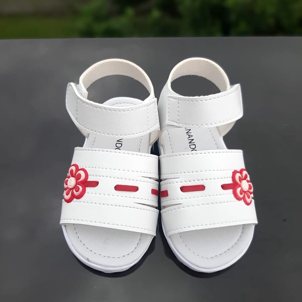 TOKOERS BB02 Sepatu Sandal Anak Perempuan Umur 1 2 3 tahun - VINANDOZ Original Motif Bunga