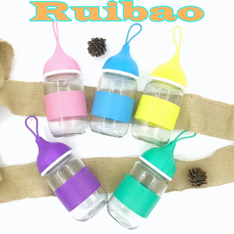 Nagada Botol Minum Kaca 350 ml / Gelas Kaca RB－225