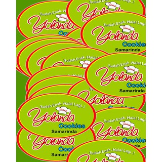 Label Stiker  Toples Makanan Kue Sticker Toko dll Shopee 