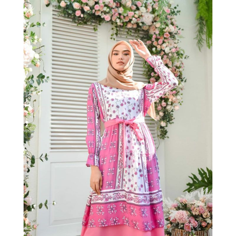 PAKAIAN MUSLIM WANITA- SOPHIA DRESS - CASUAL DRESS - PAKAIAN TERLARIS