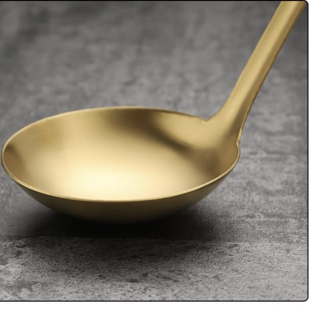 Kingsbakeware Sendok Sup Gold Sendok Kuah Gold Centong Kuah Gold Sendok Gold