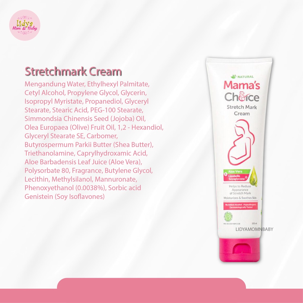 Mama's Choice Stretch Mark Cream 100ml Krim Penghilang Strechmark Termurah By Lidyamomnbaby