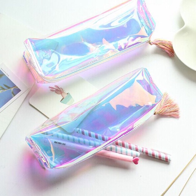 Tempat pensil hologram Clear Shopee Indonesia