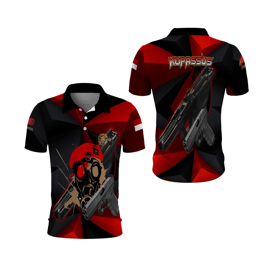 Kaos Kerah Kopassus | Polo Shirt Kopassus | Kaos Wangki Kopassus