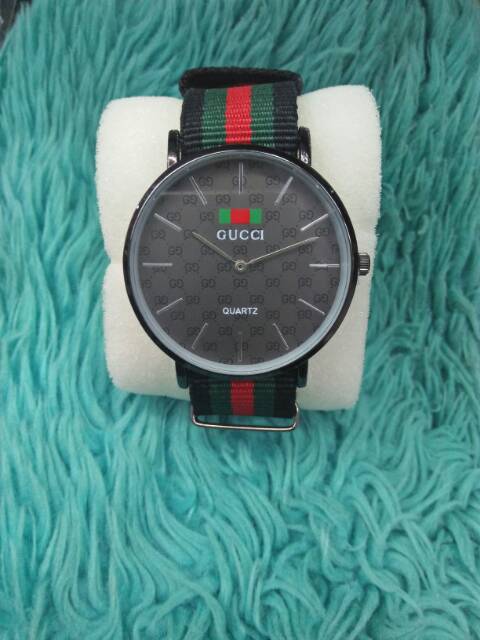 Jam Tangan Gucci Wanita Tali Kanvas Shopee Indonesia