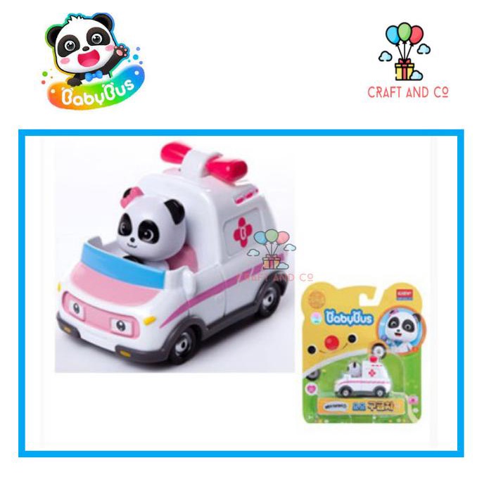 Mainan Babybus Die cast Mobil Miumiu Kiki Momo Ambulance Police Car Terbaru