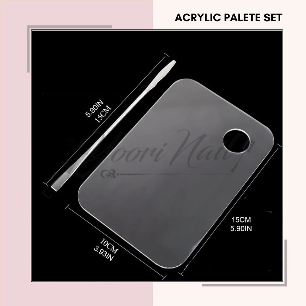 Acrylic palette set gel nail art paint.