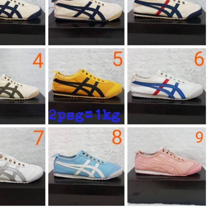 J&T COD 11.11 Sepatu Onitsuka Tiger Slip On/Sepatu tanpa tali/Sneakers wanita tanpa tali/Import QUAL