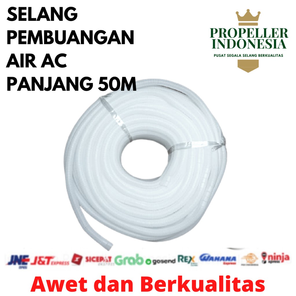 Selang AC 50 METER Selang Pembuangan Air AC Pipa Drain Flexible 5/8&quot;