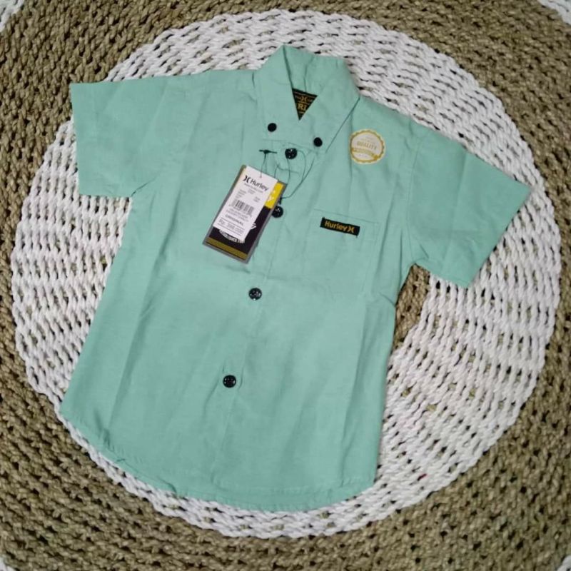 Kemeja Pria Polos Kasual Kerja Cowok Cotton Formal Lengan Pendek Distro Premium