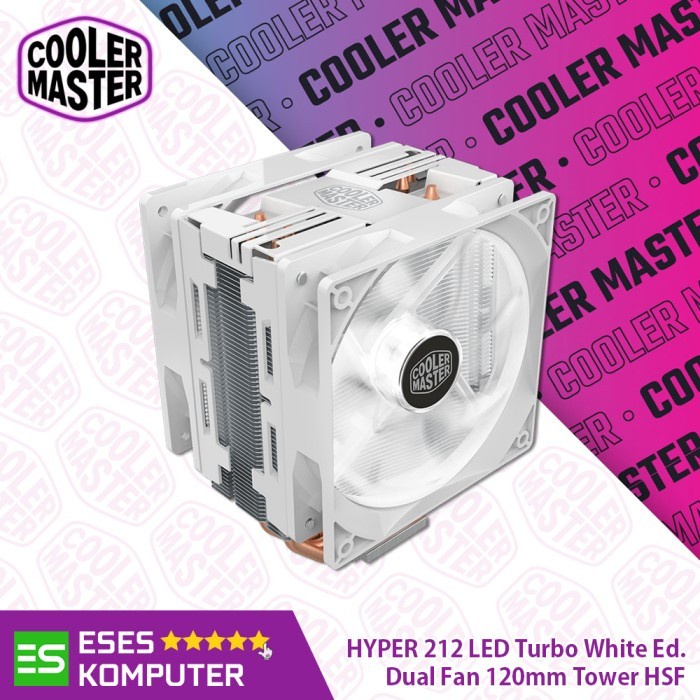 HSF Cooler Master HYPER 212 TURBO White Edition - Dual Fan