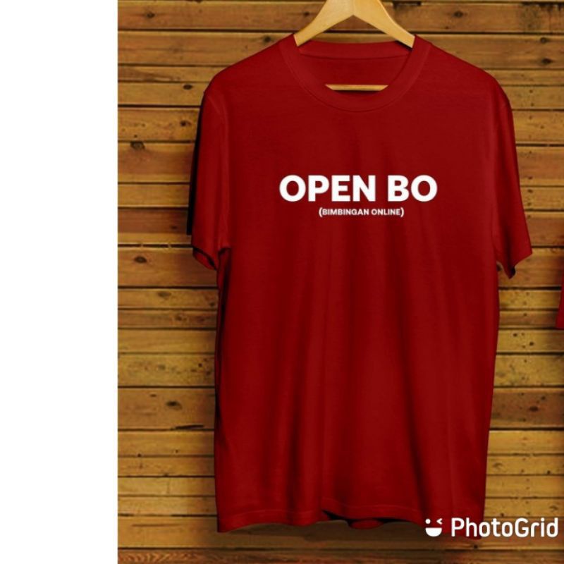 MILIKI Kaos Baju Kata-kata Open BO ekspresi lucu Quote Plesetan Distro Funny t shirt / Kaos Morepheme