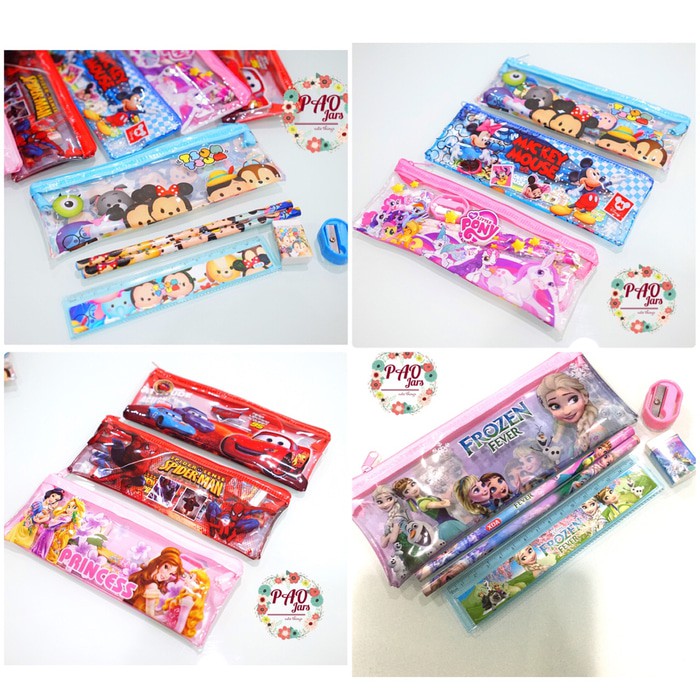 

tempat pensil set MURAH / tempat pensil frozen / kotak pensil cars