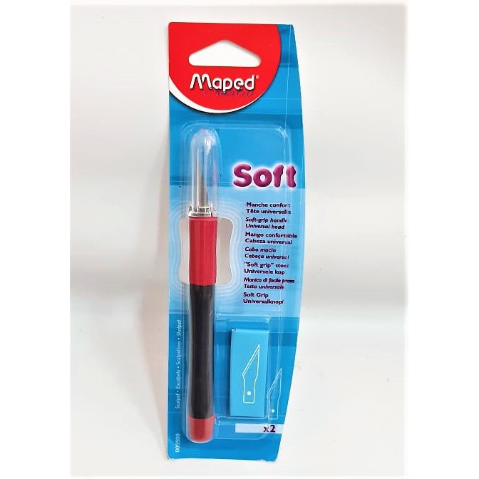 

CUTTER PEN CRAFT ART KNIFE MAPED SOFT 30 DERAJAT PISAU UKIR+ REFILL