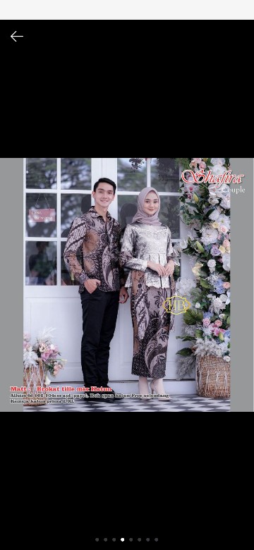 Maura Couple - Sania Ruffle Batik Couple Ori Ndoro Jowi Dnt Garansi Termurah Shopee - Couple Lesti